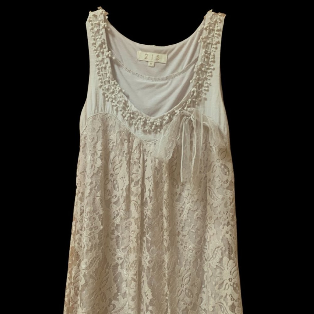 Studio 213 Cream/Beige Lace Dress